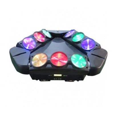 9 LED Triangle Moving Head